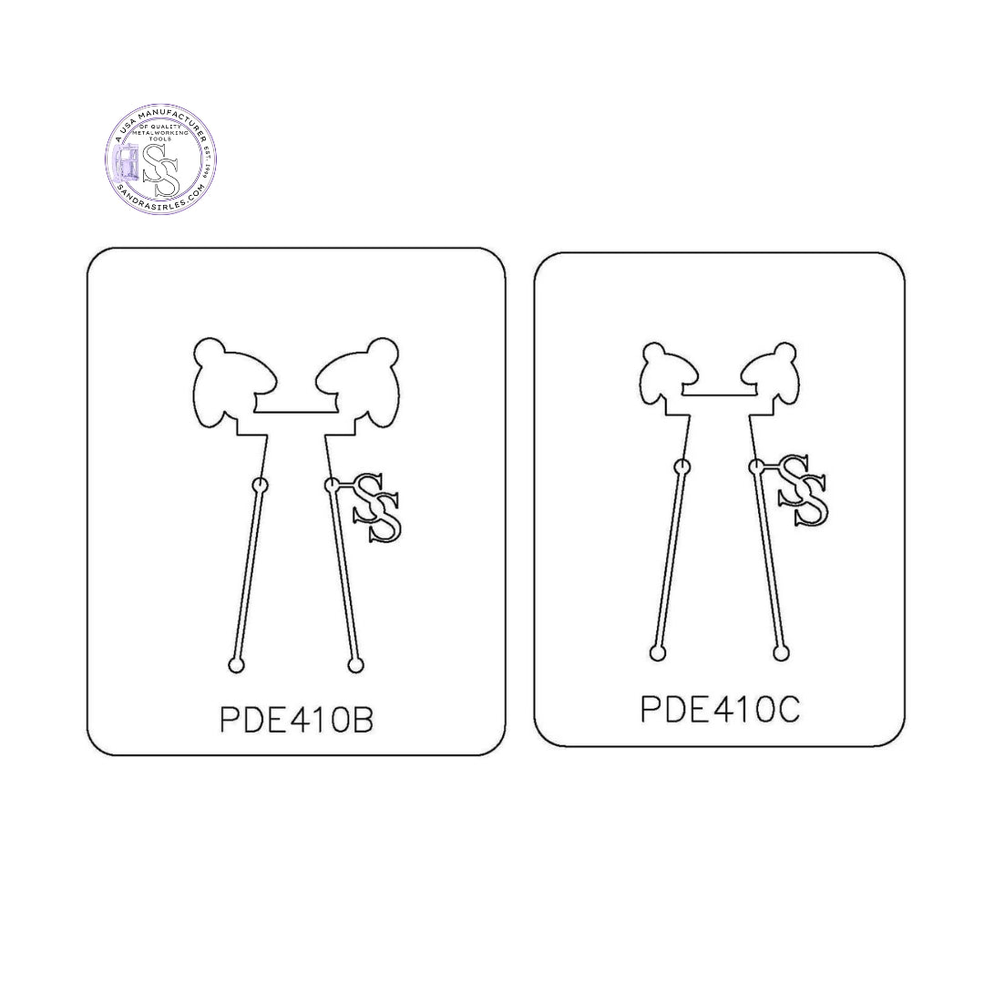 PANCAKE DIE PDE410 EARRINGS BEE